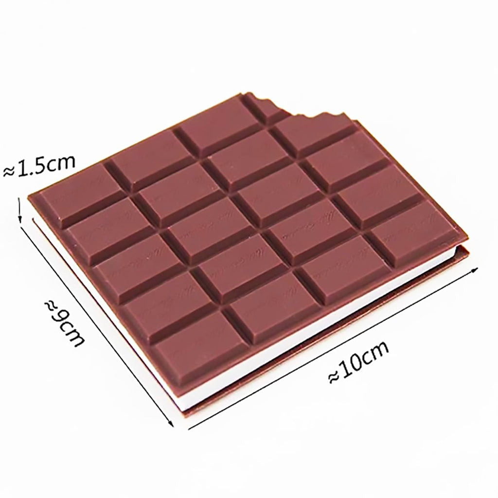 Qolo Chocolate-Shaped Scented Notebook Diary with Original Cocoa Aroma – Pack of 1, 80 Pages
