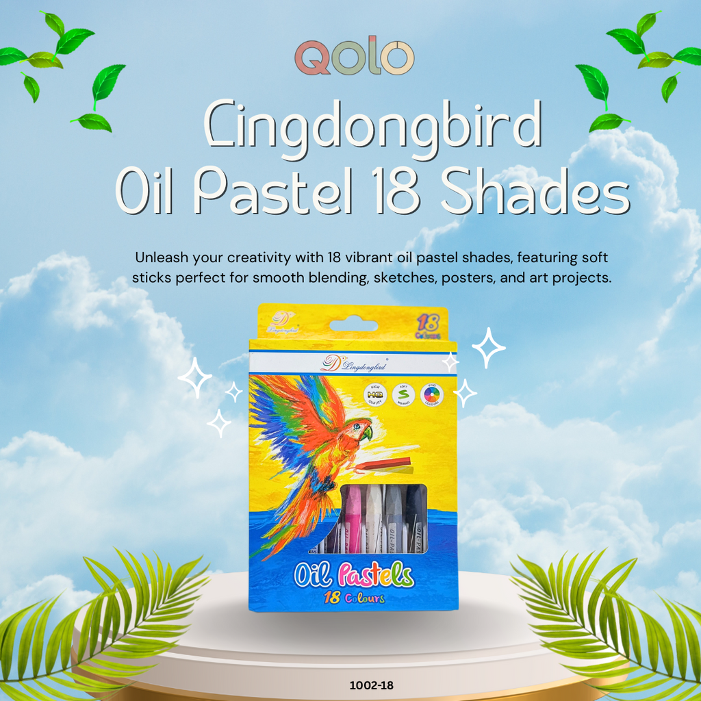 Qolo Lingdongbird Oil Pastel 18 Shades – 1002-18